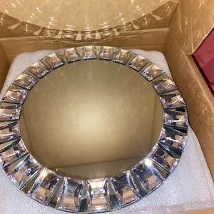 Set of 2 koyal mirror charger plates